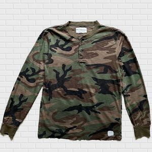 Vintage look, Slim fit Ralph Lauren Denim & Supply Long-sleeve Camo T-shirt